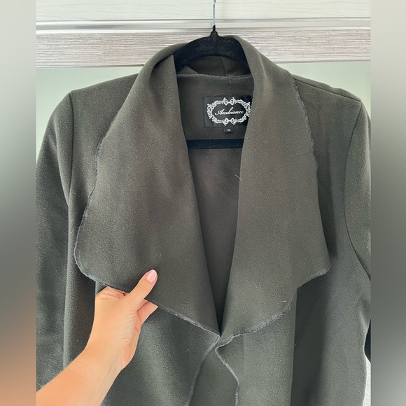 TIE FRONT WATERFALL COAT - Picture 4 of 4